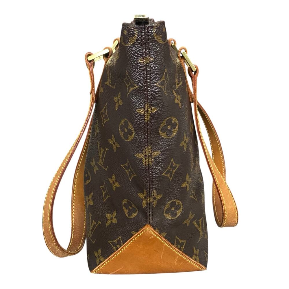 Louis Vuitton Cabas Piano Tote Bag Monogram LV Canvas Brown Shoulder Bag Travel - Picture 4 of 16